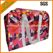 Fashion design laminated woven bag with PP webbing handle